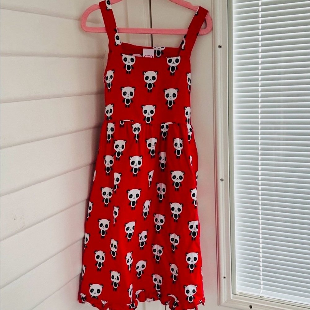 TAJ Clubhouse Hawaii Little Girls Panda Print Dress